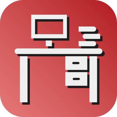 Kişisel ve Ticari Kullanım İçin Çalışma Alanı Vektörü Gradyan Arkaplan Simgesi