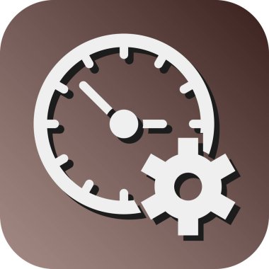 Kişisel ve ticari kullanım için Zaman Yönetimi Vektörü Glyph Gradyan Arkaplan Simgesi