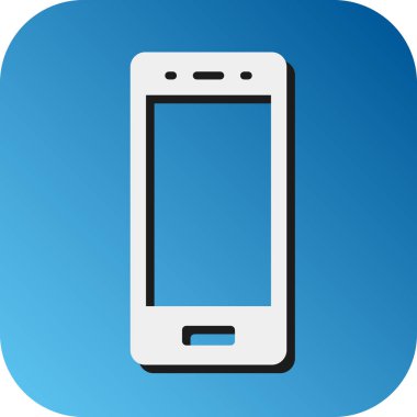 Kişisel ve Ticari Kullanım İçin Akıllı Telefon Vektörü Glyph Gradyan Arkaplan Simgesi