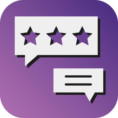 Kişisel ve Ticari Kullanım için Geri besleme Vektörü Glyph Gradyan Arkaplan Simgesi