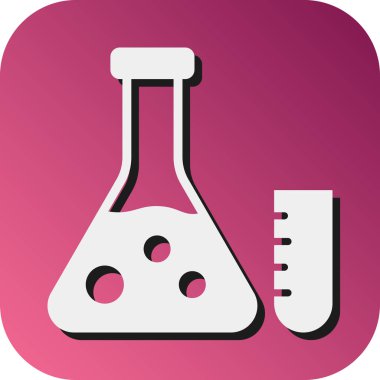 Kişisel ve ticari kullanım için Laboratuar Vektörü Glyph Gradyan Arkaplan Simgesi