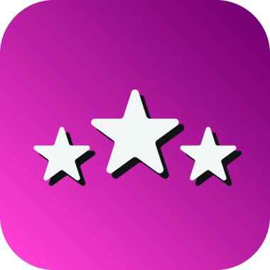 Kişisel ve Ticari Kullanım İçin Yıldız Vektörü Glyph Gradyan Arkaplan Simgesi