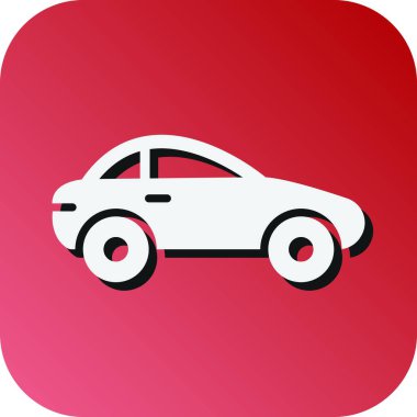 Kişisel ve ticari kullanım için Otomobil Vektörü Glyph Gradyan Arkaplan Simgesi