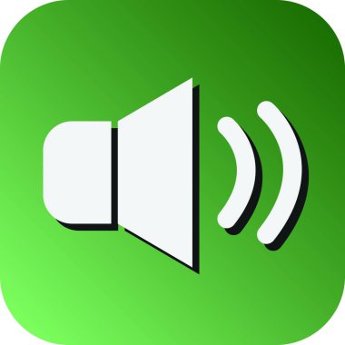 Kişisel ve ticari kullanım için Ses Vektörü Gradyan Arkaplan Simgesi