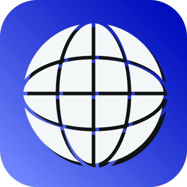 Kişisel ve Ticari Kullanım İçin Dil Vektörü Glyph Gradyan Arkaplan Simgesi