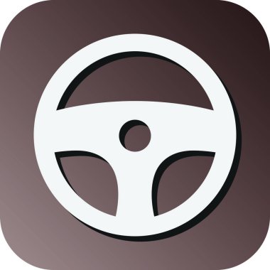 Kişisel ve ticari kullanım için Direksiyon Vektörü Glyph Gradyan Arkaplan Simgesi