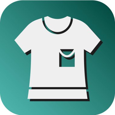 Kişisel ve ticari kullanım için Gömlek Vektörü Glyph Gradyan Arkaplan Simgesi