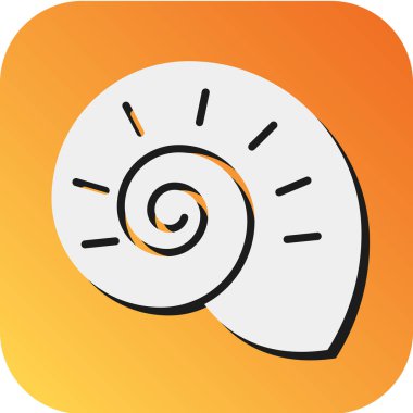 Kişisel ve ticari kullanım için Kabuk Vektörü Gradyan Arkaplan Simgesi