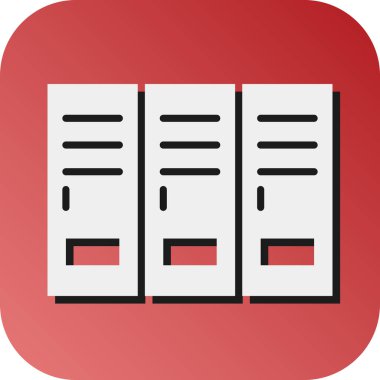 Kişisel ve Ticari Kullanım İçin Dolaplar Vektör Vektörü Gradyan Arkaplan Simgesi