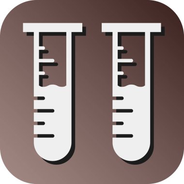 Kişisel ve Ticari Kullanım İçin Test Tüpü Vektör Gradyan Arkaplan Simgesi