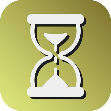 Kişisel ve Ticari Kullanım İçin Kum Saati Vektörü Gradyan Arkaplan Simgesi