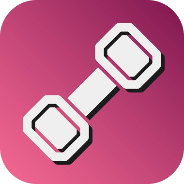 Kişisel ve ticari kullanım için Dumbbell Vektör Gradyan Arkaplan Simgesi