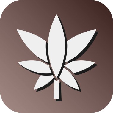 Kişisel ve Ticari Kullanım İçin Esrar Vektörü Glyph Gradyan Arkaplan Simgesi