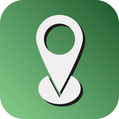 Kişisel ve ticari kullanım için konum Vektörü Glyph Gradyan Arkaplan Simgesi