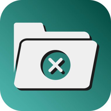 Kişisel ve Ticari Kullanım için Boş Dizin Vektörü Glyph Gradyan Arkaplan Simgesi