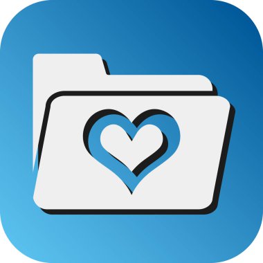 Kişisel ve Ticari Kullanım İçin Aşk Vektörü Gradyan Arkaplan Simgesi