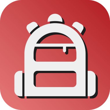 Kişisel ve ticari kullanım için Sırt Çantası Vektörü Glyph Gradyan Arkaplan Simgesi