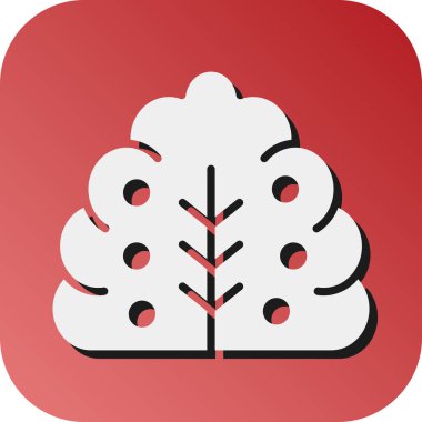 Bush Vektörü Glyph Gradyan Kişisel ve Ticari Kullanım Simgesi