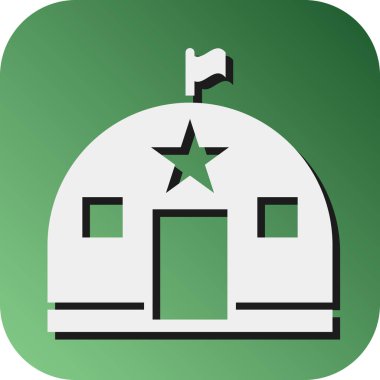 Kişisel ve ticari kullanım için Temel Vektör Glyph Gradyan Arkaplan Simgesi