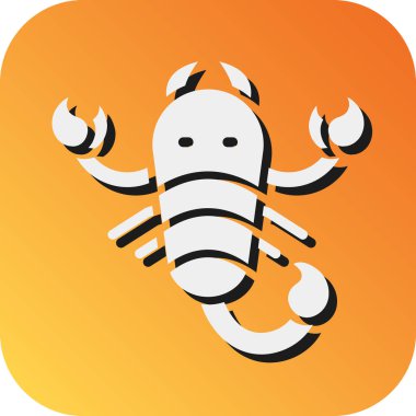 Kişisel ve Ticari Kullanım İçin Akrep Vektör Gradyan Arkaplan Simgesi