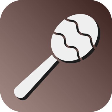 Kişisel ve Ticari Kullanım İçin Lolipop Vektörü Glyph Gradyan Arkaplan Simgesi