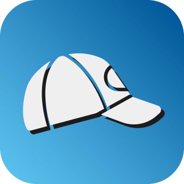 Kişisel ve ticari kullanım için Cap Vektörü Glyph Gradyan Arkaplan Simgesi