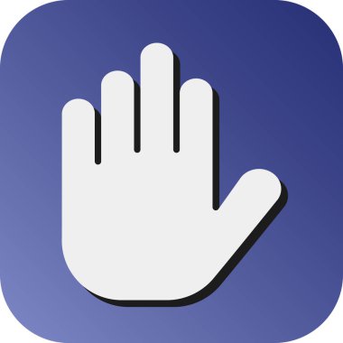 Kişisel ve ticari kullanım için El Vektörü Gradyan Arkaplan Simgesi