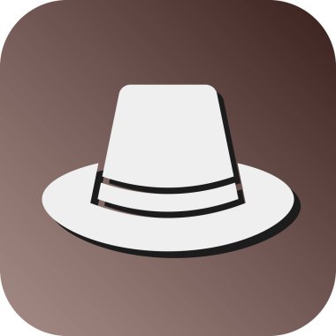 Kişisel ve ticari kullanım için Şapka Vektörü Glyph Gradyan Arkaplan Simgesi