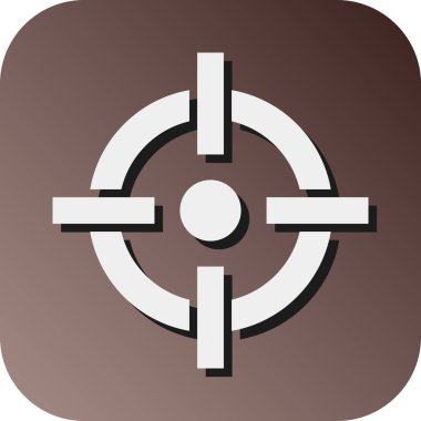 Kişisel ve Ticari Kullanım İçin Hedef Vektör Glyph Gradyan Arkaplan Simgesi