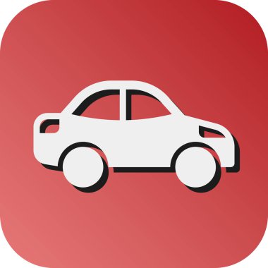 Kişisel ve ticari kullanım için Otomobil Vektörü Glyph Gradyan Arkaplan Simgesi