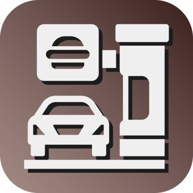 Kişisel ve ticari kullanım için Thru Vektör Gradyan Arkaplan Simgesini kullan