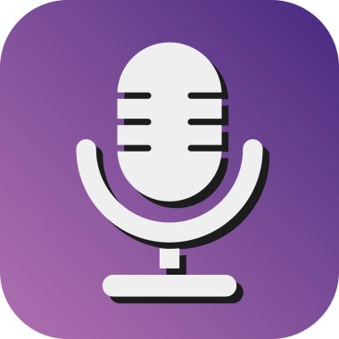 Kişisel ve Ticari Kullanım İçin Podcast Vektör Gradyan Arkaplan Simgesi