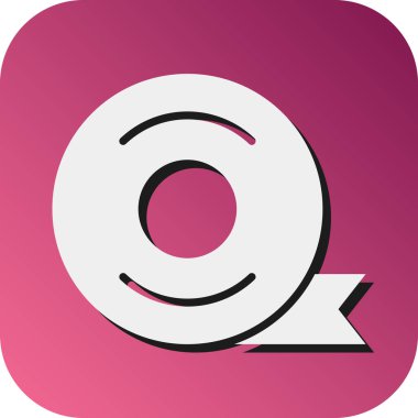 Kişisel ve ticari kullanım için bant Vektörü Glyph Gradyan Arkaplan Simgesi