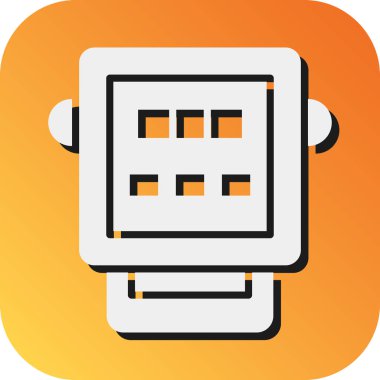 Kişisel ve ticari kullanım için Metre Vektörü Gradyan Arkaplan Simgesi