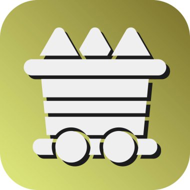 Kişisel ve ticari kullanım için Kömür Vektörü Glyph Gradyan Arkaplan Simgesi