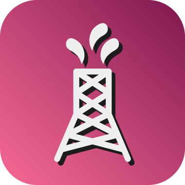 Kişisel ve ticari kullanım için Yağ Aracı Vektörü Gradyan Arkaplan Simgesi