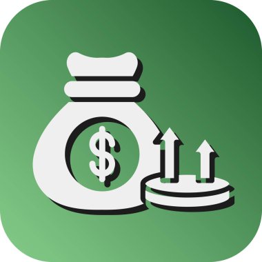 Kişisel ve ticari kullanım için Kar Vektörü Glyph Gradyan Arkaplan Simgesi