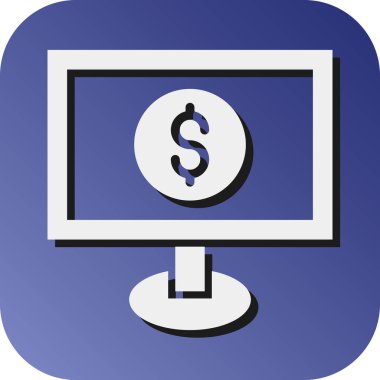 Kişisel ve ticari kullanım için Vektör Gradyan Arkaplan Simgesi Oluşturan Para