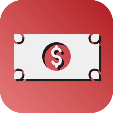 Kişisel ve ticari kullanım için Ödeme Vektörü Glyph Gradyan Arkaplan Simgesi