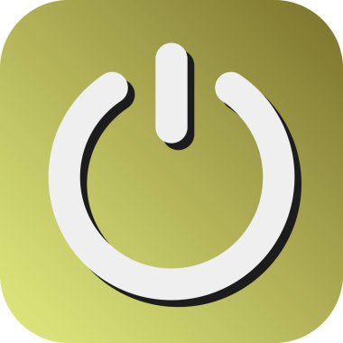 Kişisel ve Ticari Kullanım İçin Güç Vektörü Glyph Gradyan Arkaplan Simgesi