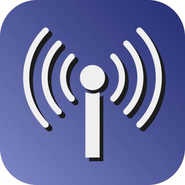 Kişisel ve Ticari Kullanım için Anten Vektörü Glyph Gradyan Arkaplan Simgesi