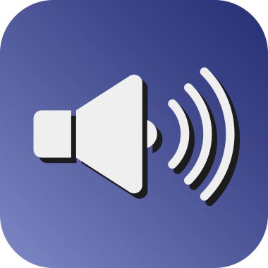 Kişisel ve ticari kullanım için Ses Vektörü Gradyan Arkaplan Simgesi