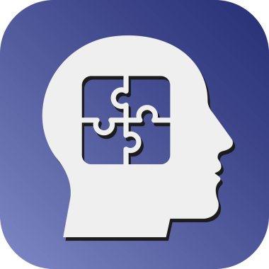 Kişisel ve Ticari Kullanım İçin Otizm Vektörü Glyph Gradyan Arkaplan Simgesi