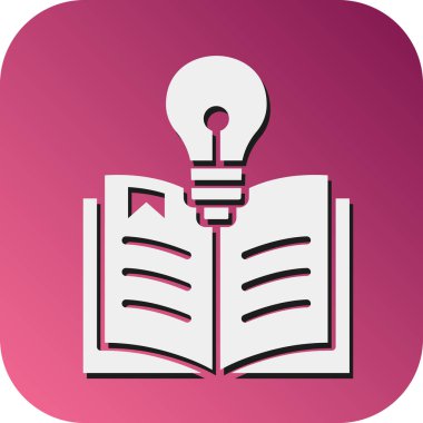 Kişisel ve Ticari Kullanım İçin Vektör Glyph Gradyan Arkaplan Simgesi Öğreniliyor