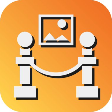 Kişisel ve Ticari Kullanım İçin Sergi Vektörü Glyph Gradyan Arkaplan Simgesi