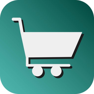 Kişisel ve ticari kullanım için Trolley Vektörü Glyph Gradyan Arkaplan Simgesi