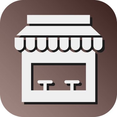 Kişisel ve ticari kullanım için mağaza önü Vektör Gradyan Arkaplan Simgesi