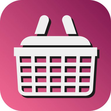 Kişisel ve ticari kullanım için Sepet Vektörü Glyph Gradyan Arkaplan Simgesi