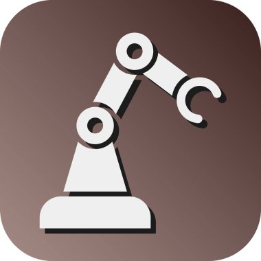 Kişisel ve Ticari Kullanım İçin Robotik Kol Vektörü Gradyan Arkaplan Simgesi