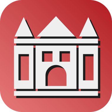 Kişisel ve Ticari Kullanım İçin Misafir Ev Vektörü Glyph Gradyan Arkaplan Simgesi